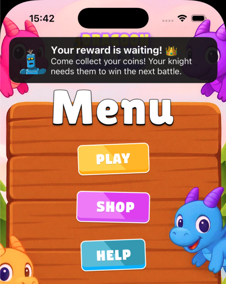 Proactive Engagement in-app notification on iOS